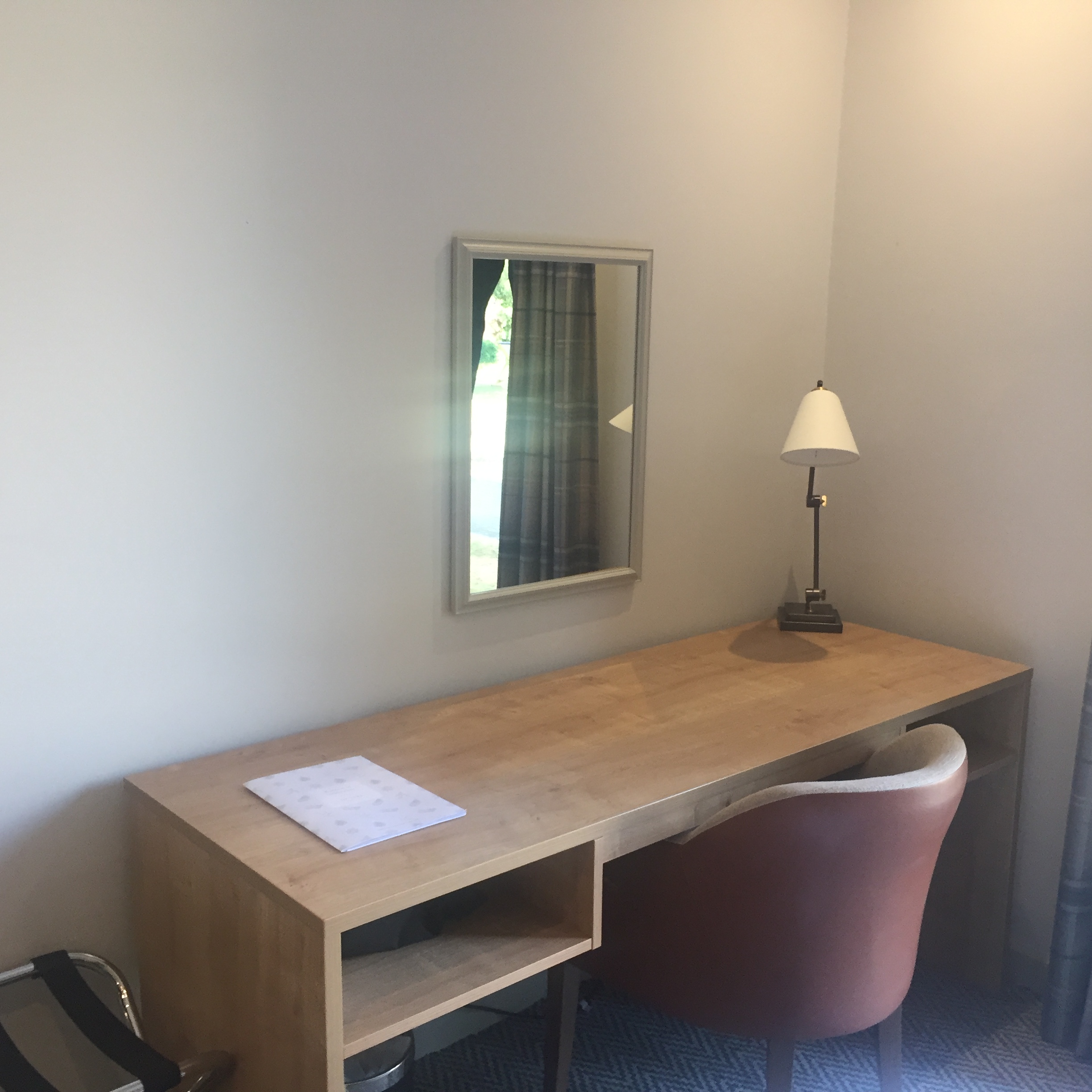 desk in family room at De Vere Beaumont Estate