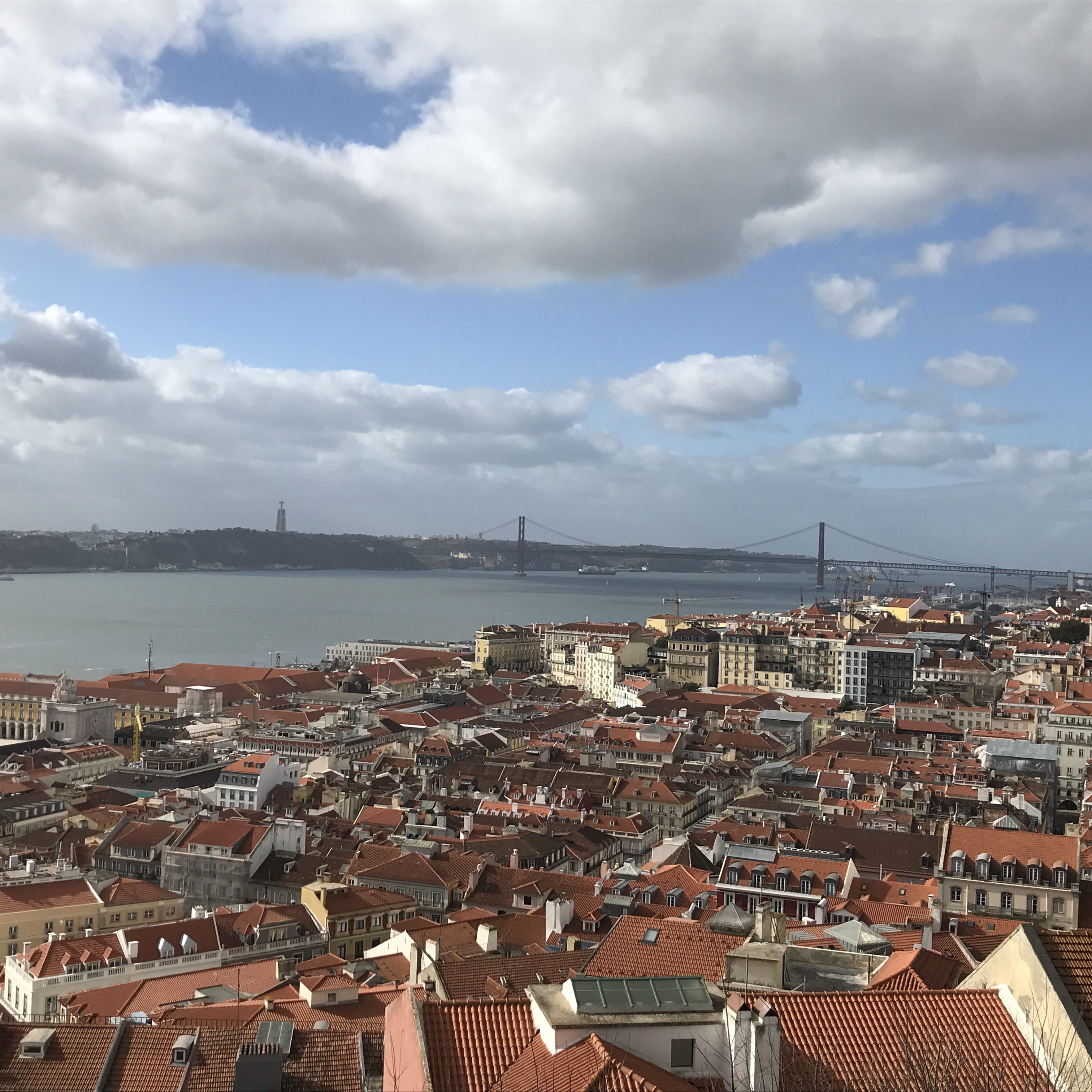 views from São Jorge Castle in Lisbon, Portugal